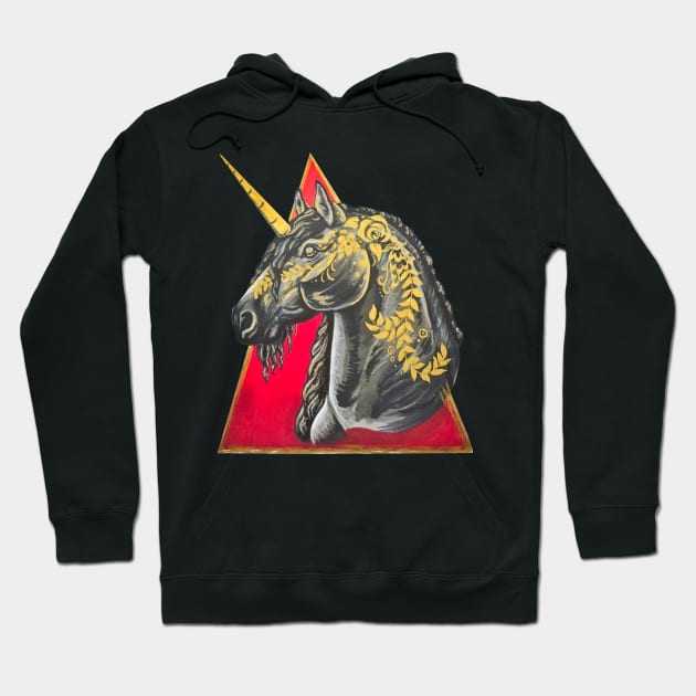 Black unicorn hoodie sale